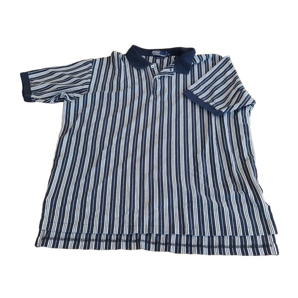 Ralph Lauren Other - Polo Ralph Lauren Men's Polo Shirt Blue White Stripe Size XL Short Sleeve